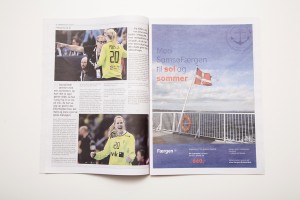 Viborg Håndbold Klub avis designet og opsat af Palle Christensen
