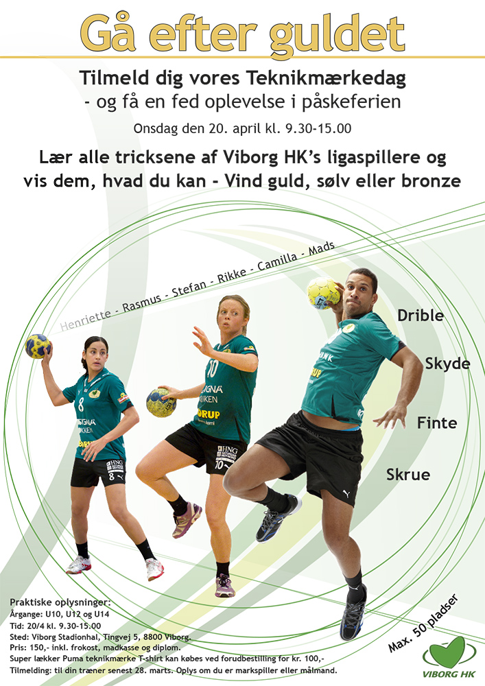Plakat for håndbold af Palle Christensen
